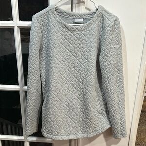 Columbia Quilted Gray Pullover